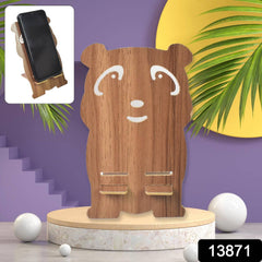 Wooden Cartoon Shape Design Mobile Stand  (1 Pc) - Superior eMart