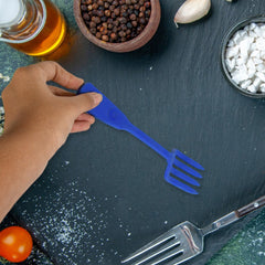 Multipurpose Silicone Spoon, Silicone Basting Spoon Non-Stick Kitchen Utensils H - 5692_silicone_fork_spoon_6pc_no34