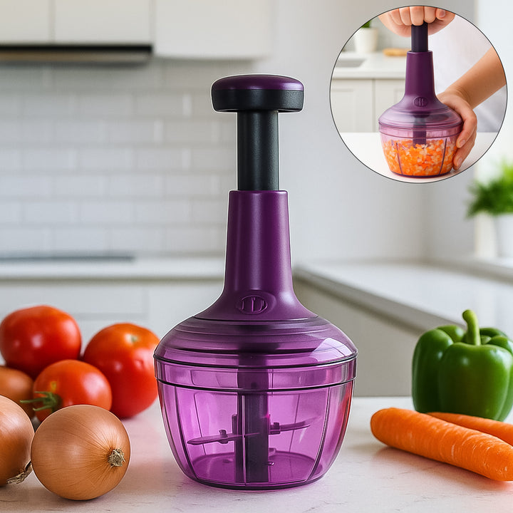 Manual Push Vegetable Chopper 650 Ml - (1 Pc)
