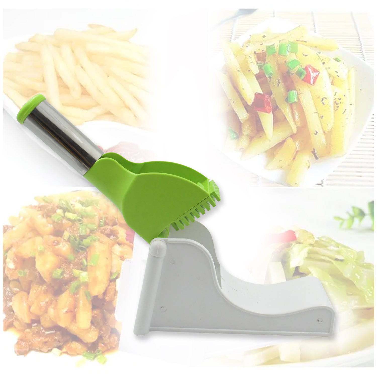 114 Virgin Plastic French Fry Chipser Potato Chipserpotato Slicer With Container - Superior eMart