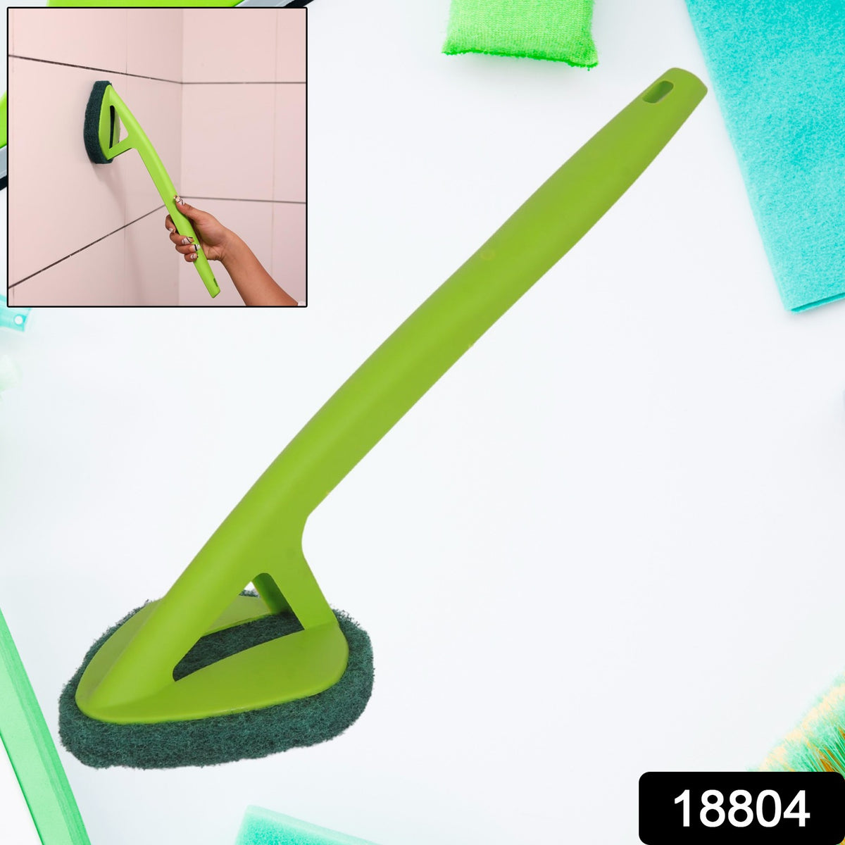 Scrubber Hockey With Long Handle (1 Pc)