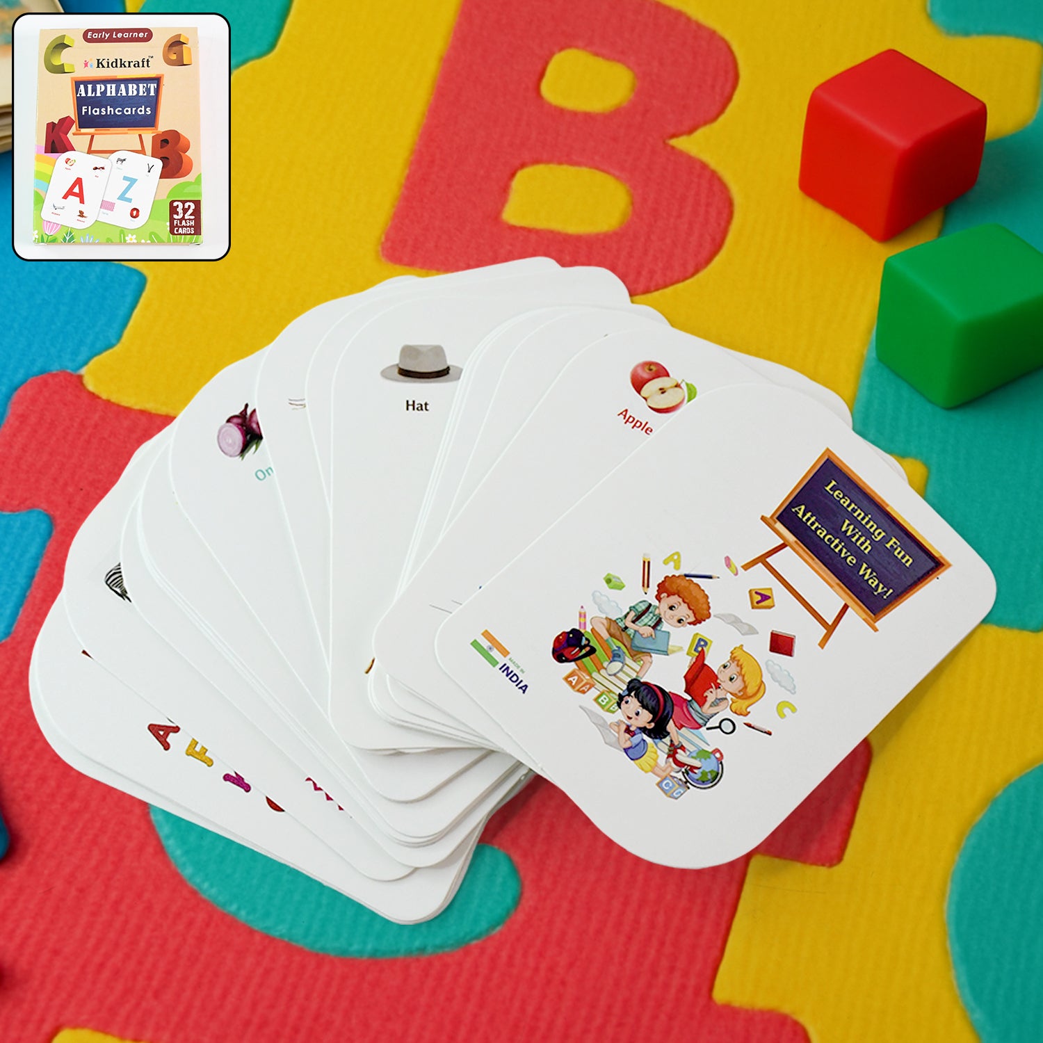 32-piece Alphabet Flash Cards Set