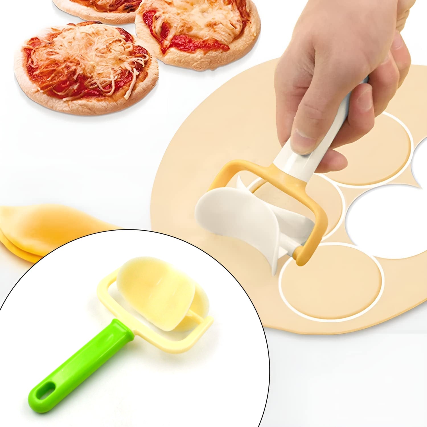Cake Ball Cutter - Round Roll Forming Mold for Baking & Puri Making (1pc)