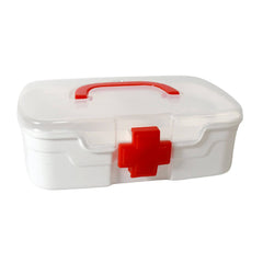 12734 Medical Box 1 Piece Indoor Outdoor Medical Utility Medicine Storage Box Detachable Tray Medical Box Multi Purpose Regular Medicine First Aid Box With Handle  Transparent Lid - Superior eMart