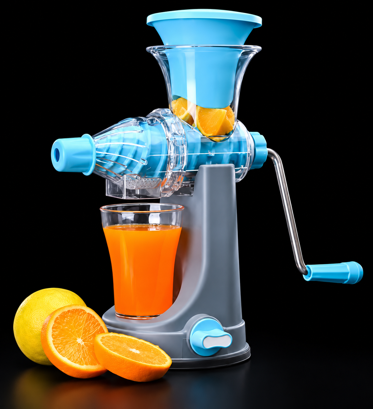Heavy Duty Hand Juicer For Carrot ,Fruits And Vegtables With Steel Handle,Vacuum Locking System,Shake,Smoothies,travel Juicer, Orange juicer, Manual Juicer For Fruits, Machine