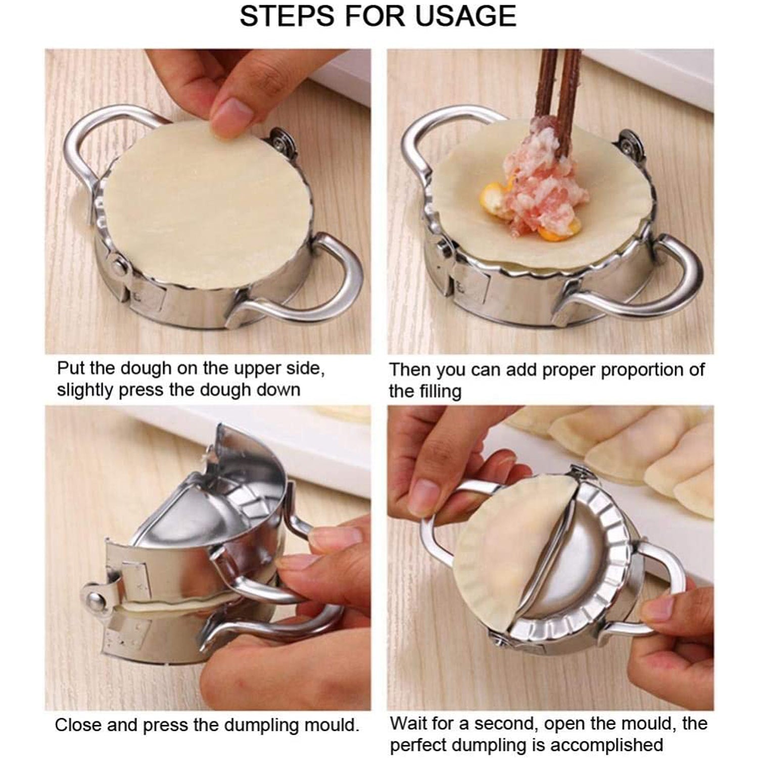 Superior eMart Stainless Steel Dumpling Maker Tool