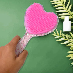 Heart Shape Hair Brush Massage Shower Comb (1 Pc) - Superior eMart