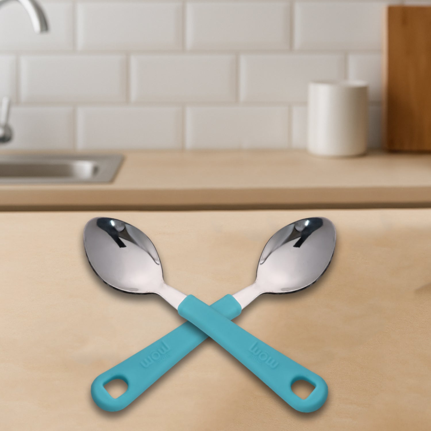 Superior eMart Stainless Steel Tea Spoons Set - 6 Pieces