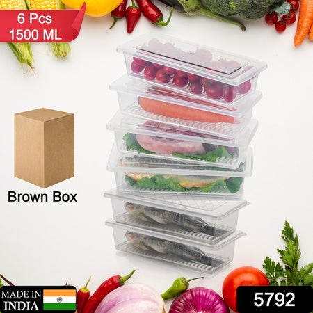 Vegetables | Fruits Freezer Storage Container ( 6pc 1500ml )