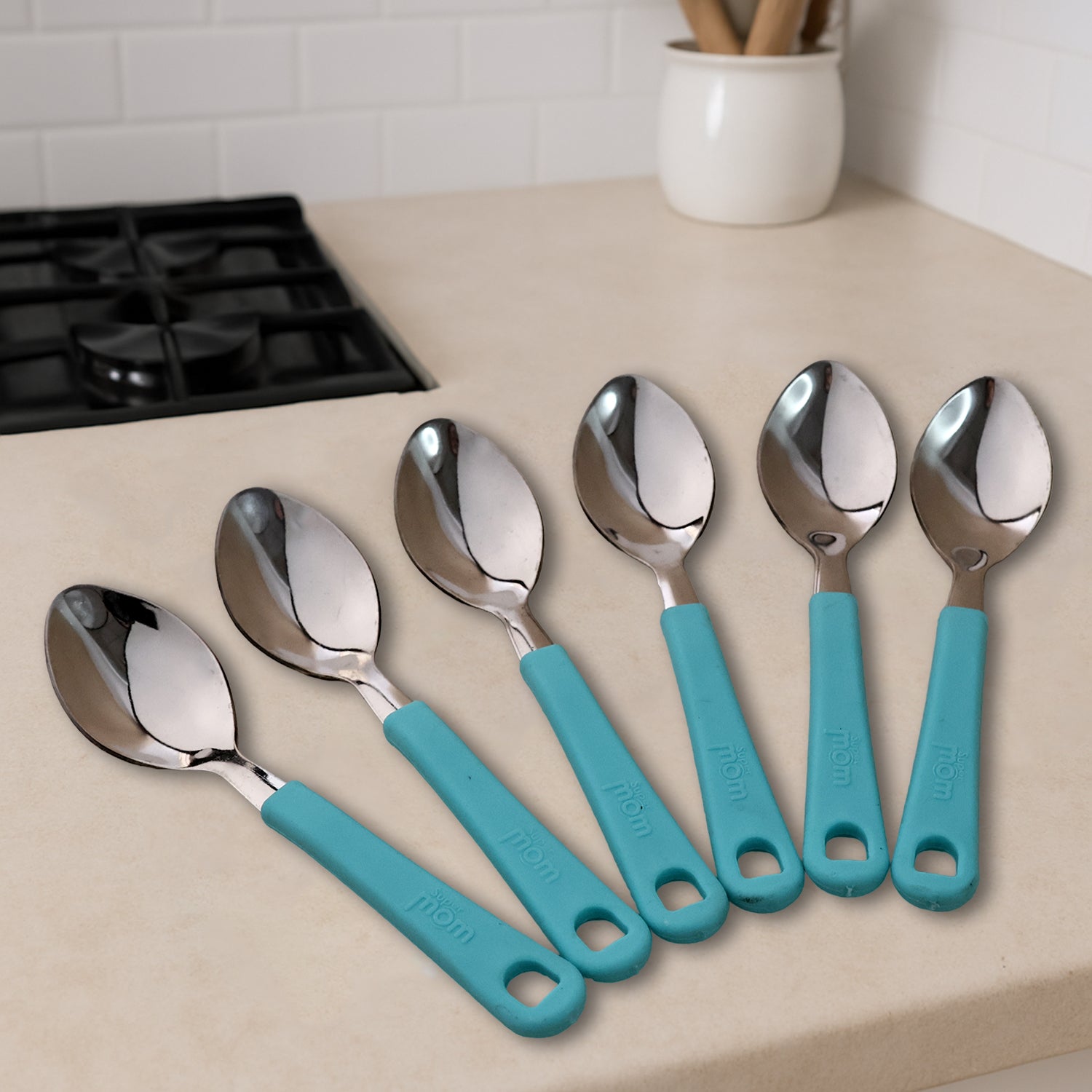 Superior eMart Stainless Steel Tea Spoons Set - 6 Pieces