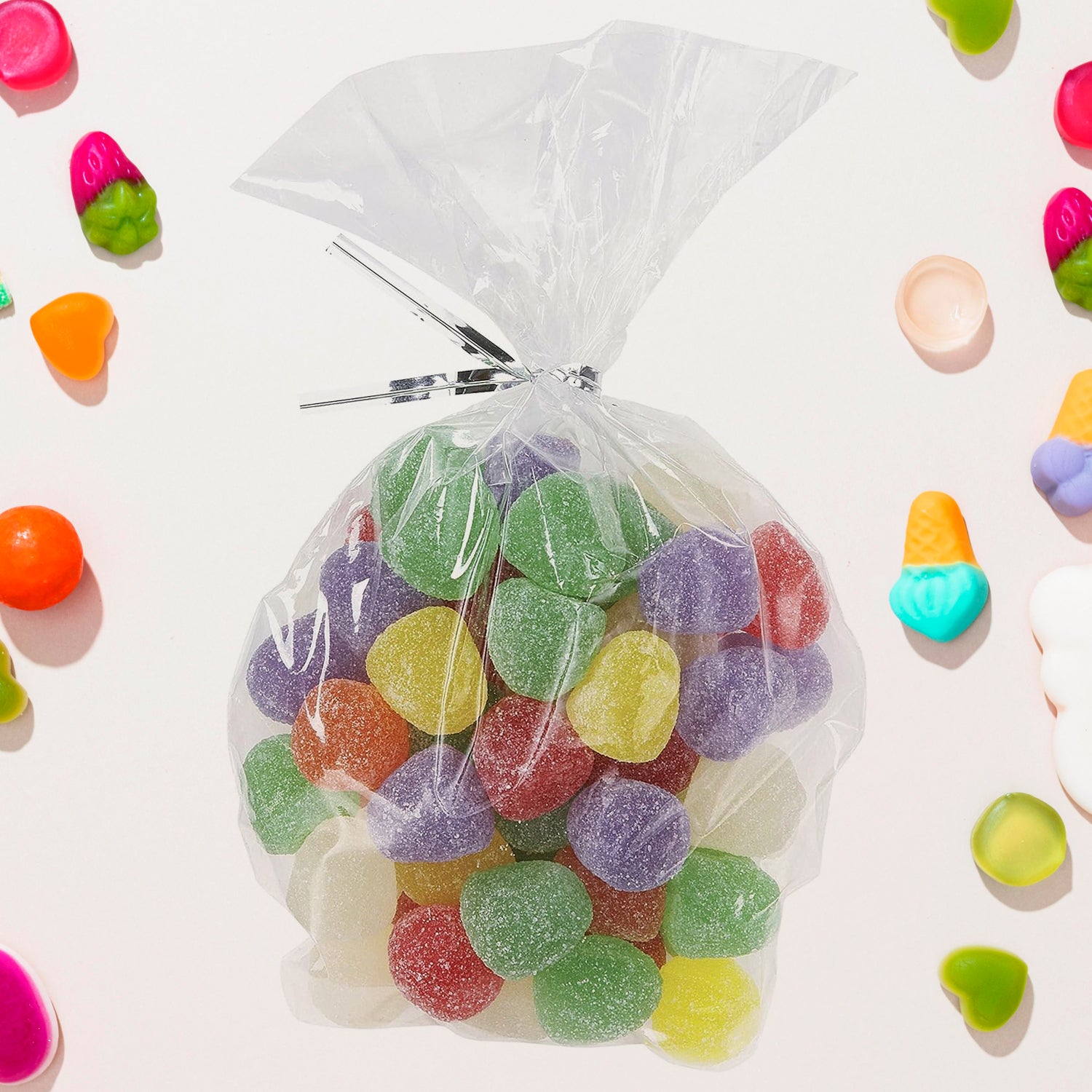 Clear Cookie Bags | Gift Bag | Clear Flat Treat Bags (50 Pc Set)