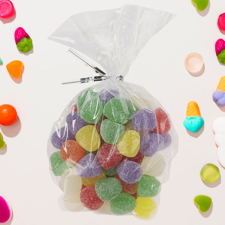 Clear Cookie Bags | Gift Bag | Clear Flat Treat Bags (50 Pc Set)