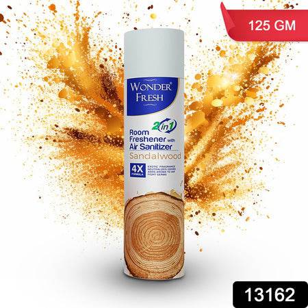 Fresh Air Freshener Spray Sandalwood Fragrance  Long Lasting Fragrance For Home  Office (Mix Fragrance   125 Gm) - Superior eMart