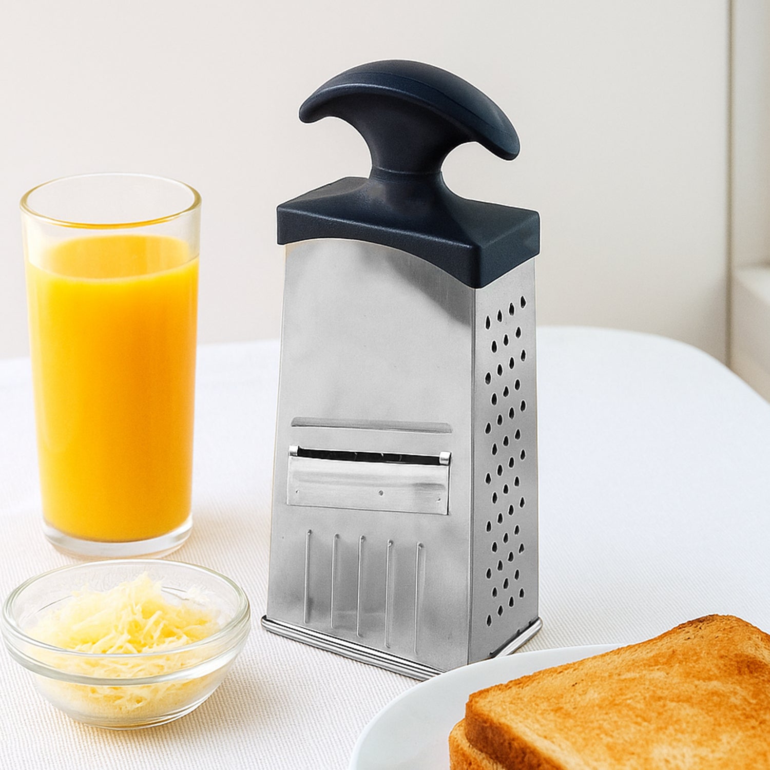 Classic 4-in-1 Stainless Steel Grater Slicer With Handle