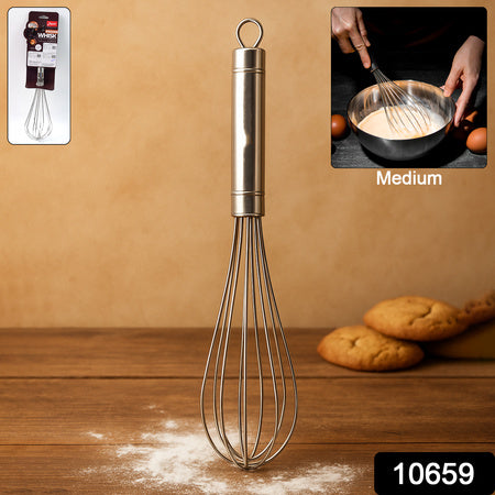 Stainless Steel Medium Hand Whisk (1 Pc)