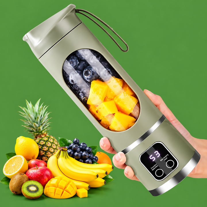 PortableBlender Electric Juicers Fruit Mixers USB Rechargeable Smoothie Mini Blender Personal Juicer 10 Blades 3 Gears With 1300 Mah Rechargeable Battery-Smoothie Juicer