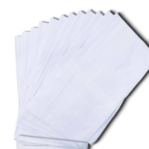 1537 Mens King Size Formal Handkerchiefs For Office Use - Pack Of 12 - Superior eMart