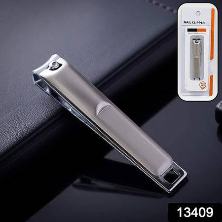 Stainless Steel Folding Portable Large Nail Clippers With Nail File (1 Pc) - Superior eMart