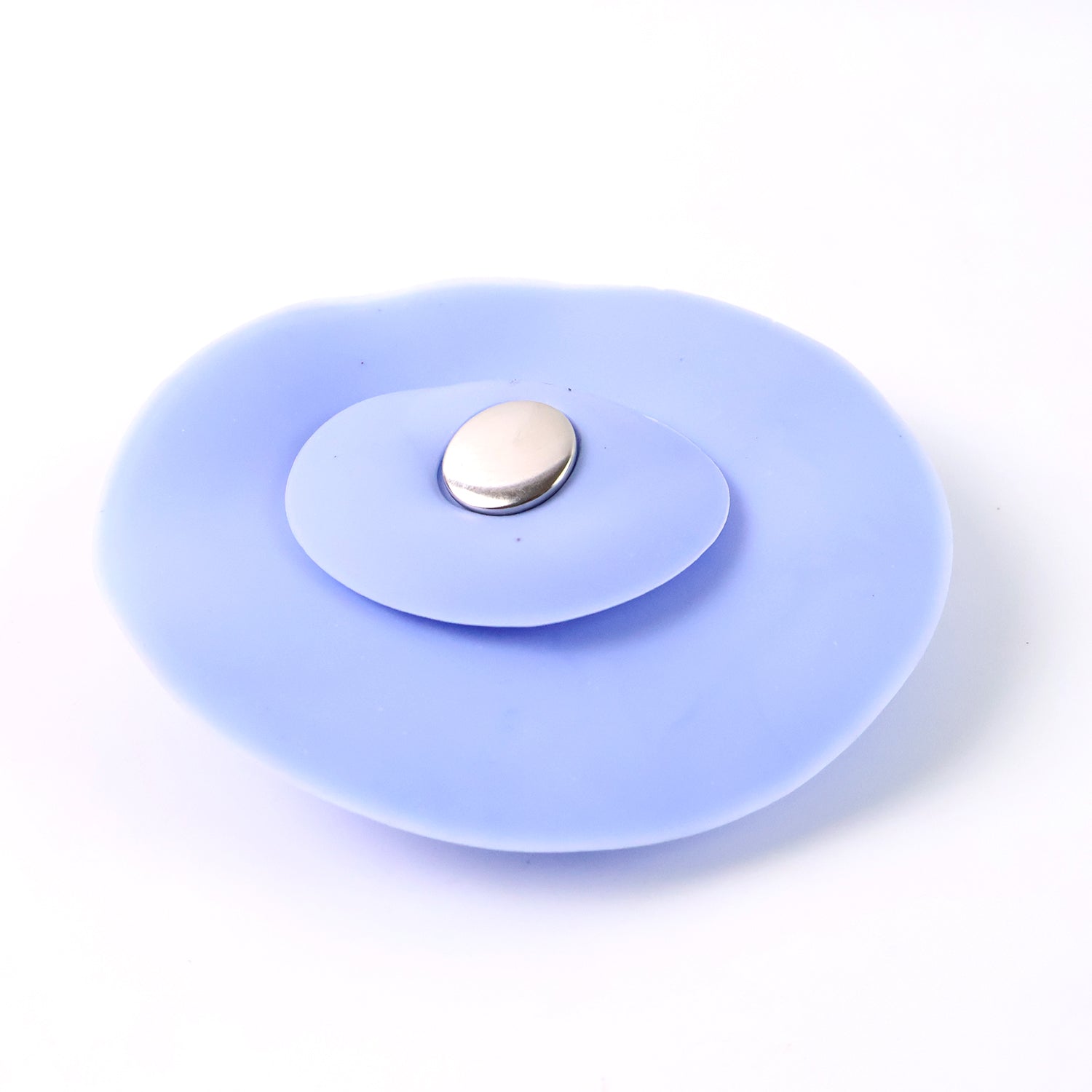 2-in-1 Blue Silicone Sewer Sink Sealer Cover Drainer (Multicolour  1 Pc)
