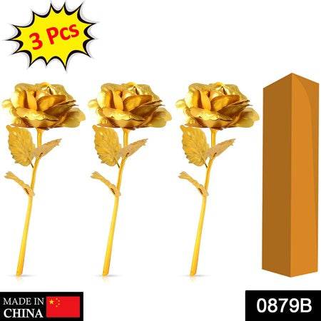 0879 B Golden Rose Used In All Kinds Of Places Like Household Offices Cafes Etc. For Decorating And To Look Good Purposes And All. - Superior eMart