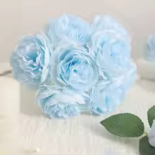 Artificial Blue Peony Flowers – Home Decor