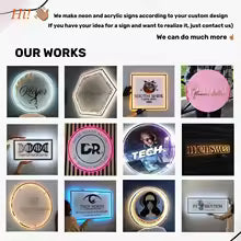Custom Neon LED Logo – 3D Business Decor Sign