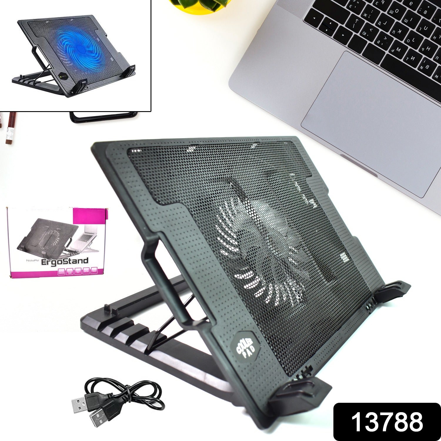 Laptop Fan Cooling Pad Laptop Cooling Pad (1 Pc) - Superior eMart