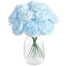 Artificial Blue Peony Flowers – Home Decor