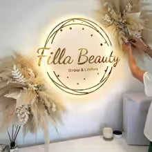 Custom Neon LED Logo – 3D Business Decor Sign