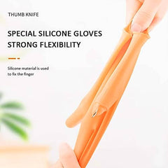 Gloves Silicone Thumb Knife Finger Protector Gears Cutting Vegetable Harvesting Knife - Superior eMart