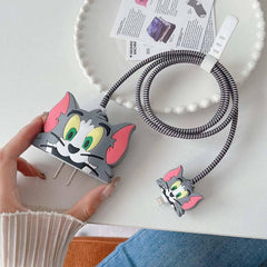 Cartoon Character Silicon Charger Case Cover For Ip 18-20w (Mix Design  1 Pc) - Superior eMart