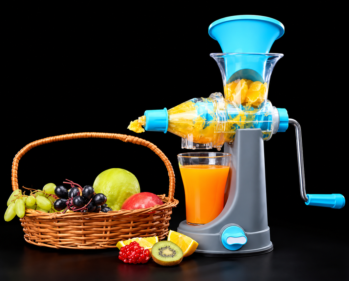 Heavy Duty Hand Juicer For Carrot ,Fruits And Vegtables With Steel Handle,Vacuum Locking System,Shake,Smoothies,travel Juicer, Orange juicer, Manual Juicer For Fruits, Machine