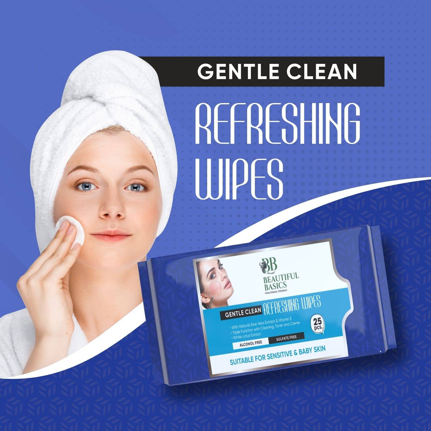 Refreshing Wet Wipes For Face  Facial Cleansing  Refreshing  Skin Hydration Soothing For Skin  Ph Balance  Alcohol Free  Nourishing With Fruit Extract  25 Wipes - Superior eMart