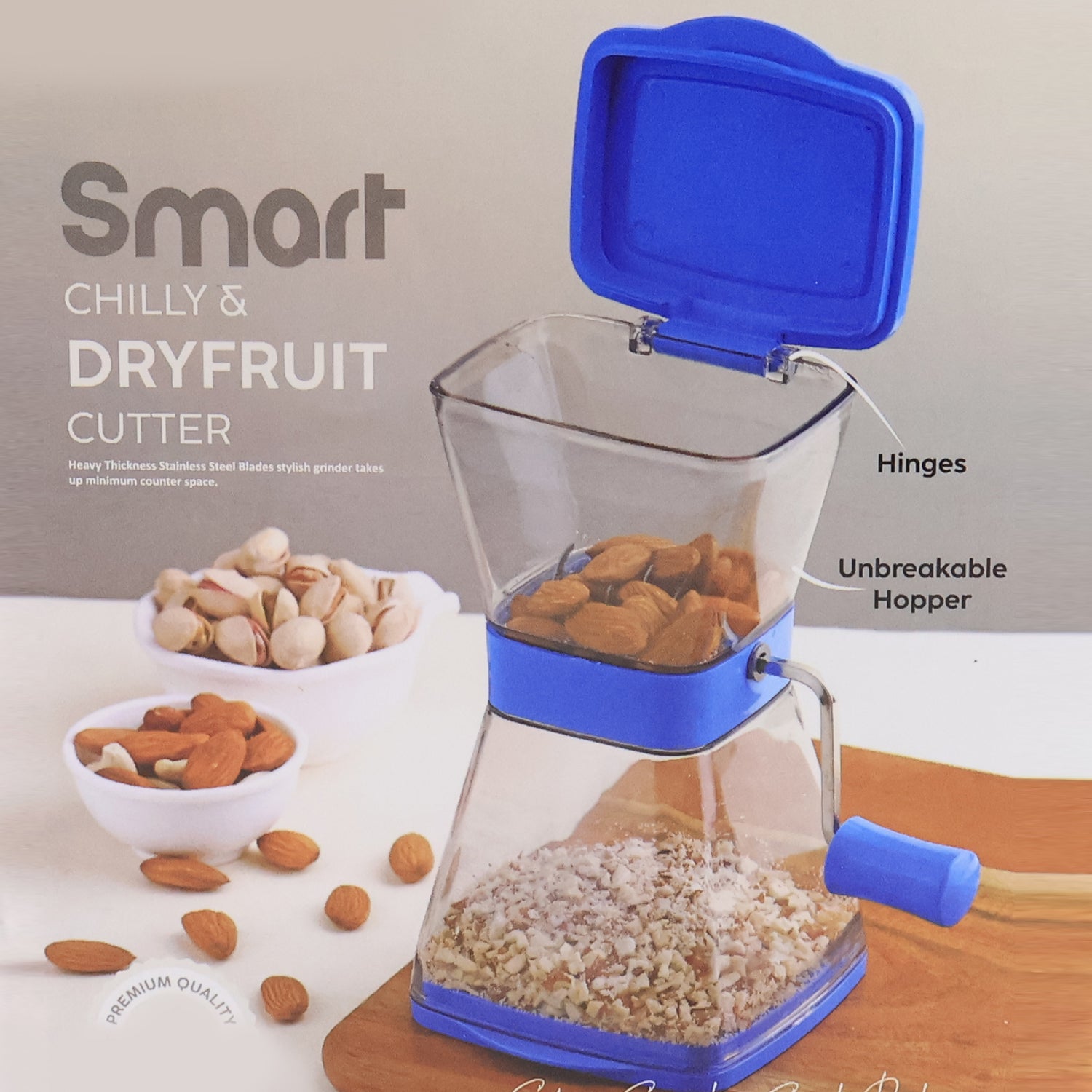 Manual Cutter With Blades And Locking Lid (1 Pc)