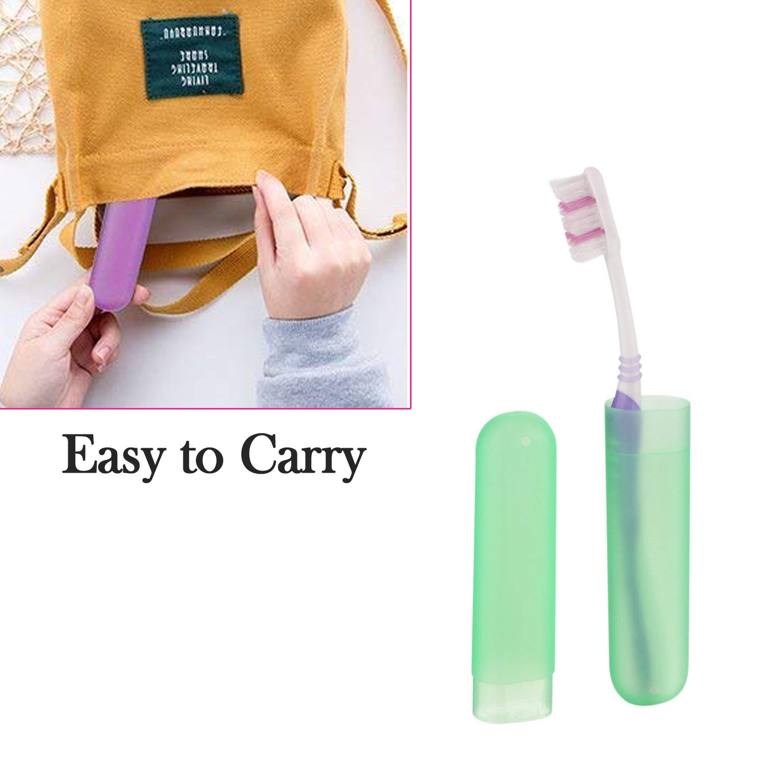 6pc Tooth Brush Travel Covers / Case / Holder