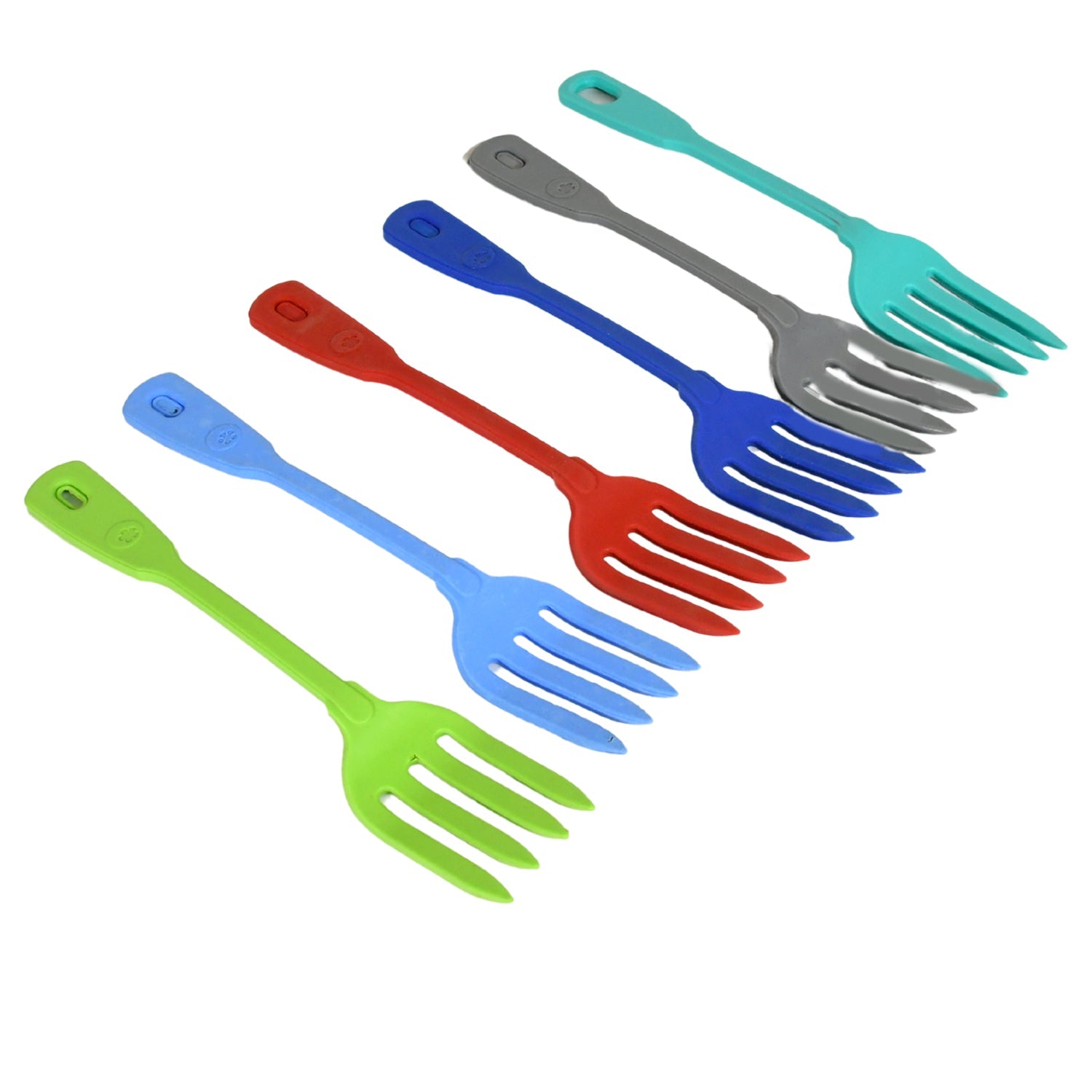 Multipurpose Silicone Spoon, Silicone Basting Spoon Non-Stick Kitchen Utensils H - 5692_silicone_fork_spoon_6pc_no34