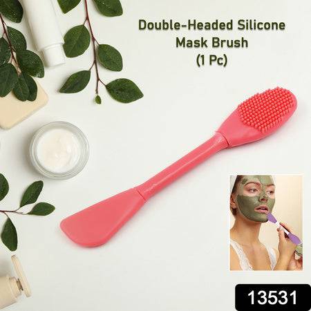 2 In 1 Double-headed Silicone Face Mask Brush (1 Pc) - Superior eMart