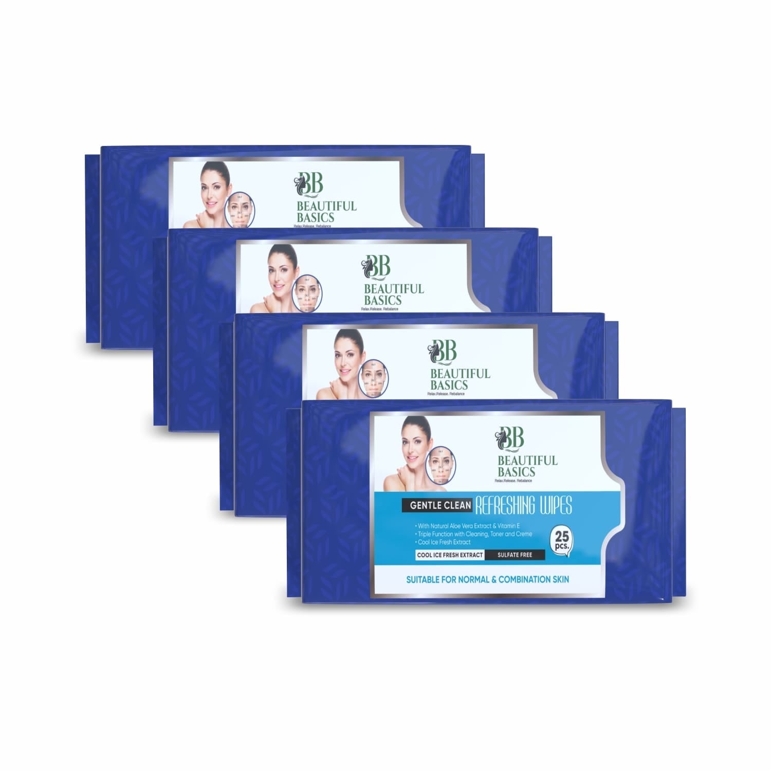 Refreshing Wet Wipes for Face | Facial Cleansing | Refreshing & Skin Hydration|  - 0977_normal_skin_face_wipes