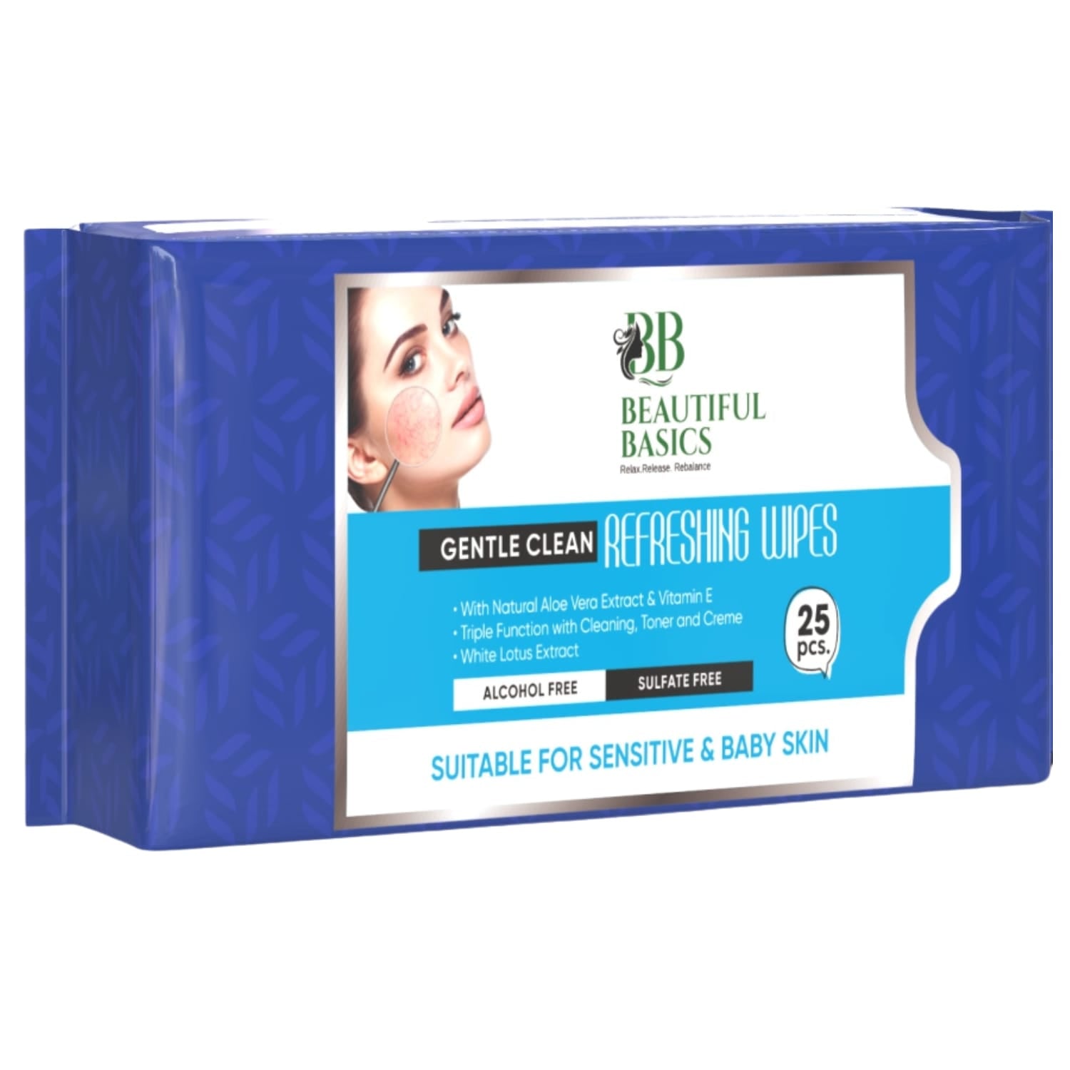 Refreshing Wet Wipes for Face | Facial Cleansing | Refreshing & Skin Hydration|  - 0983_sensitive_skin_face_wipes