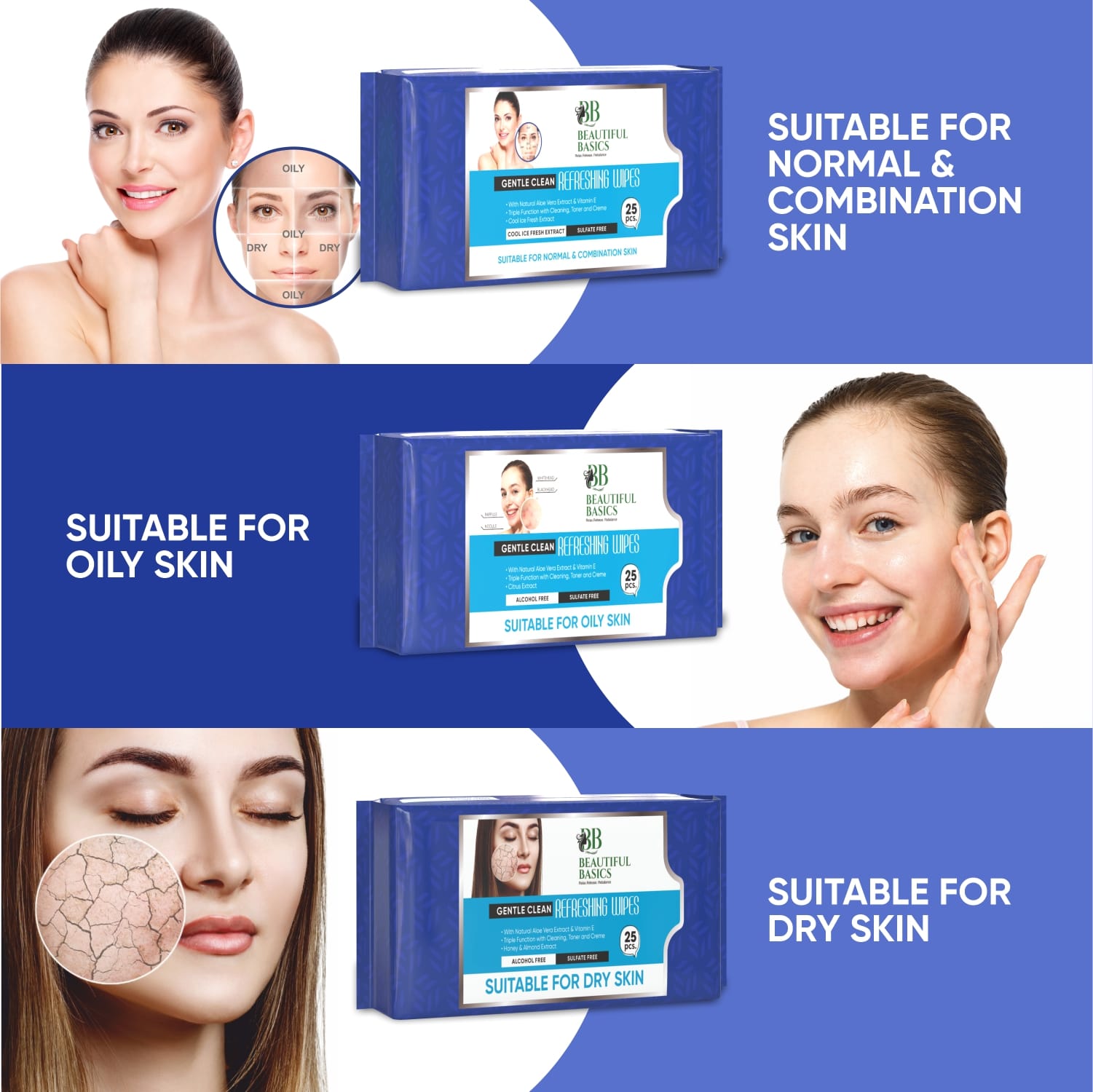 Refreshing Wet Wipes for Face | Facial Cleansing | Refreshing & Skin Hydration|  - 0979_oily_skin_face_wipes