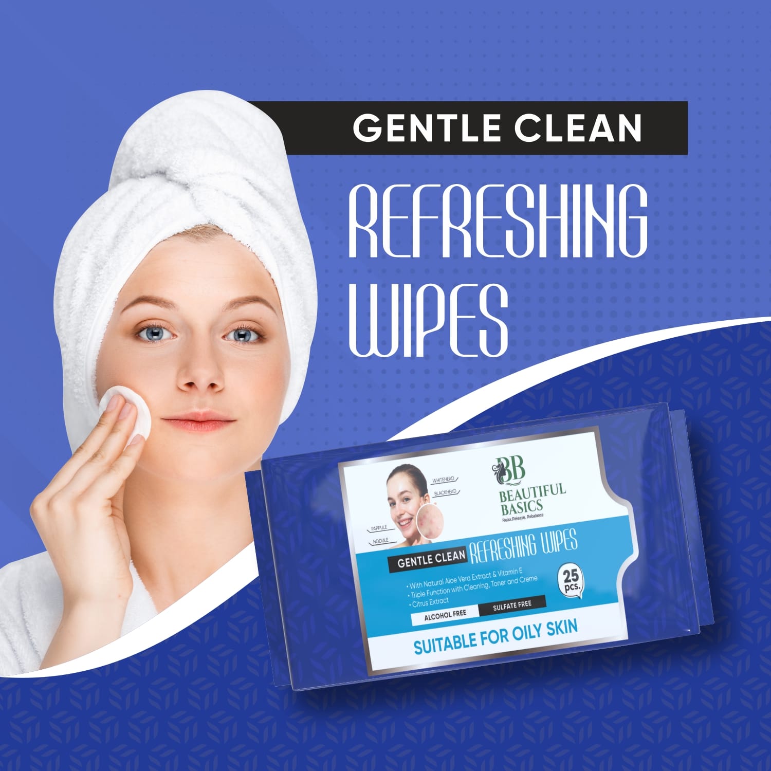 Refreshing Wet Wipes for Face | Facial Cleansing | Refreshing & Skin Hydration|  - 0979_oily_skin_face_wipes