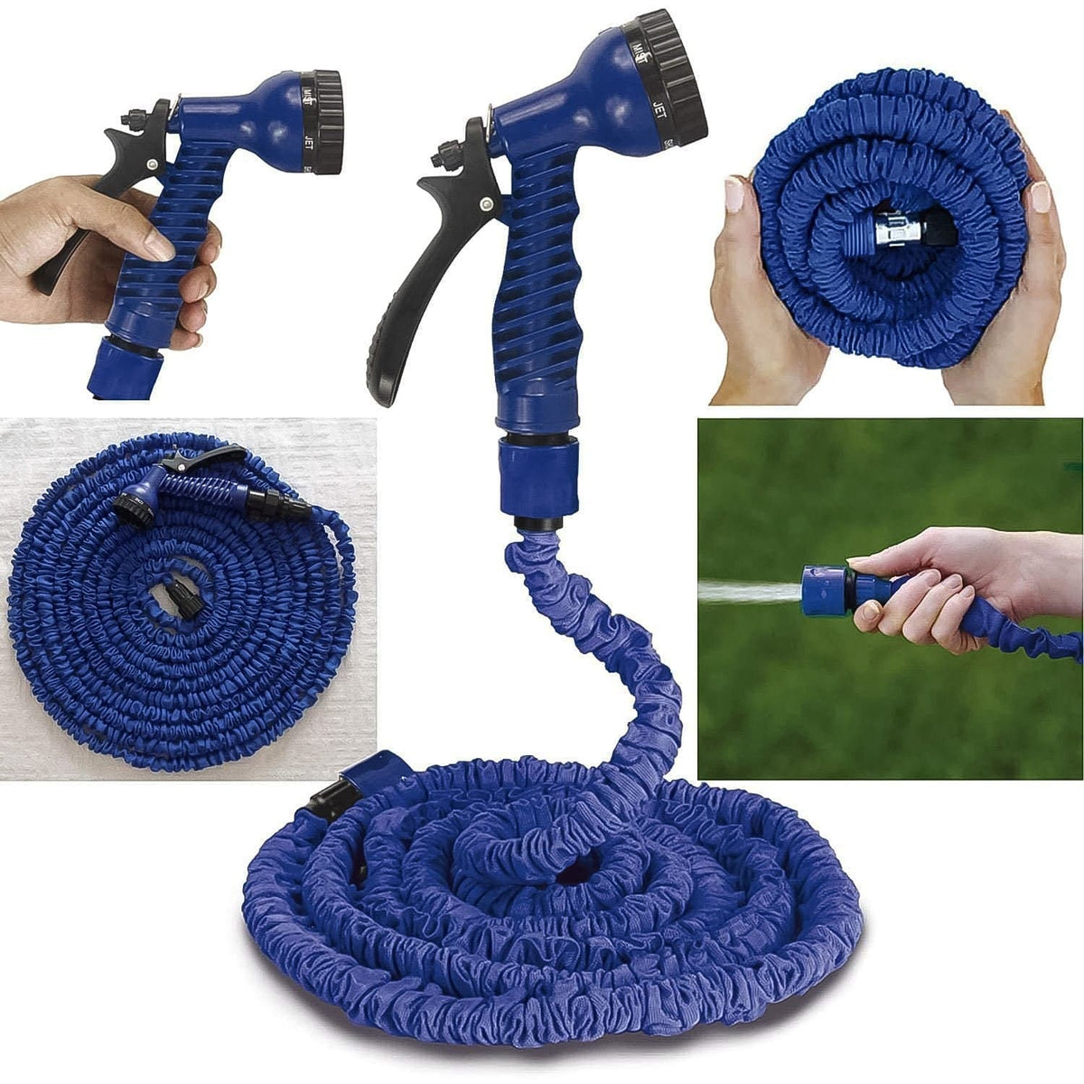 Expandable Magic Garden Hose With Spray Gun Approx 4 Metre Pipe (1 Set  Mix Color) - Superior eMart