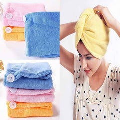 1408 Quick Turban Hair-drying Absorbent Microfiber Toweldry Shower Caps - Superior eMart