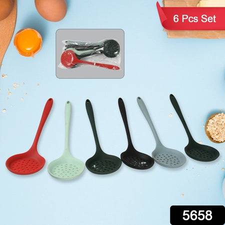 Multipurpose Silicone Spoon (6 Pcs) 5658 - Superior eMart