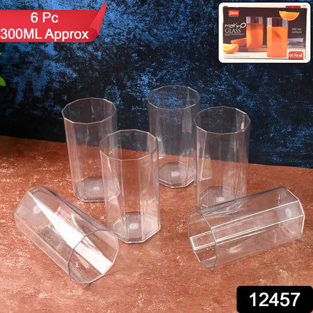 Unbreakable Drinking Glass Set (6pc300ml)