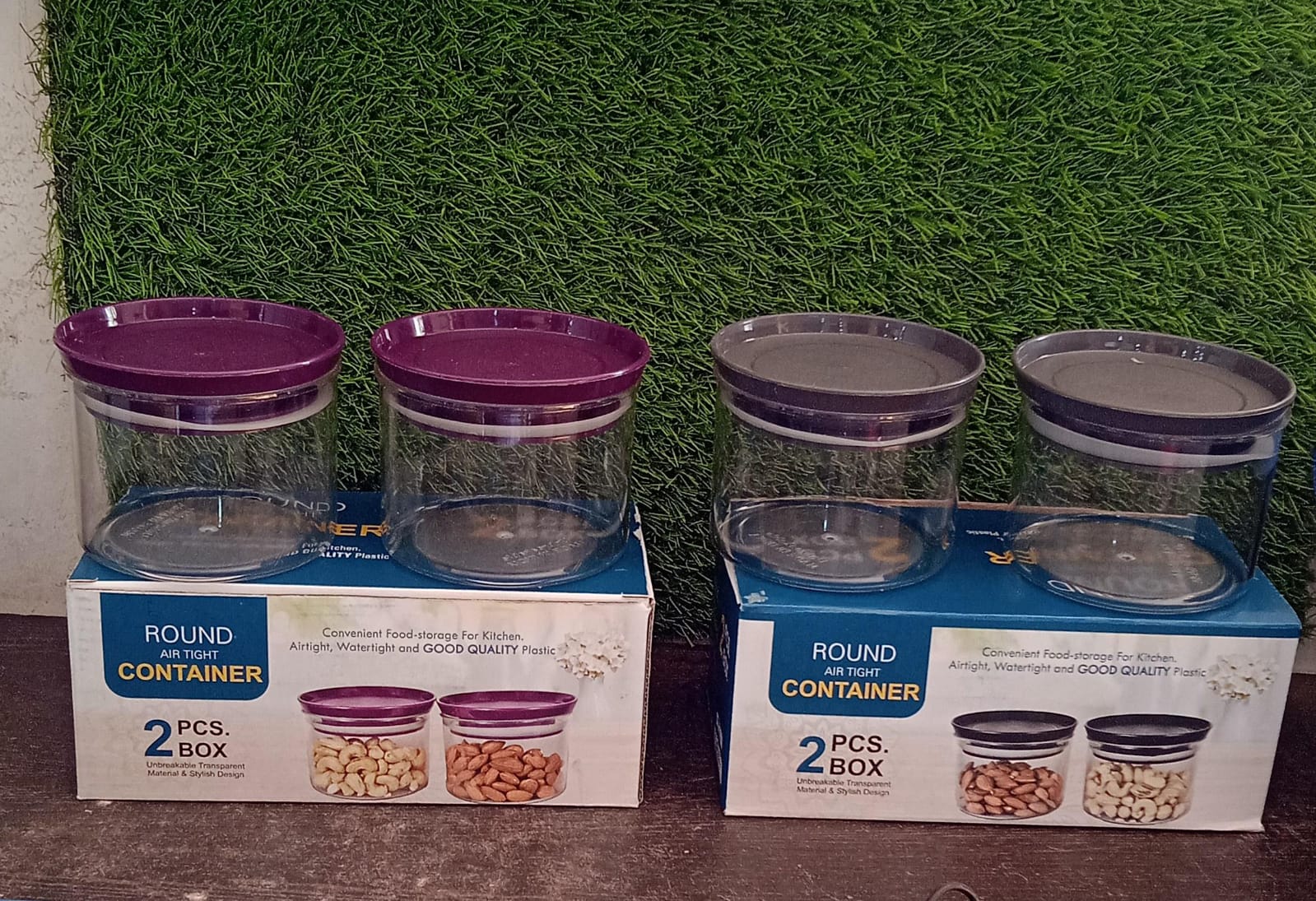 Air Tight & Unbreakable Kitchen Jar Set Food Storage Containers for Dry Fruits,  - 5551_2pc_kitchen_jar