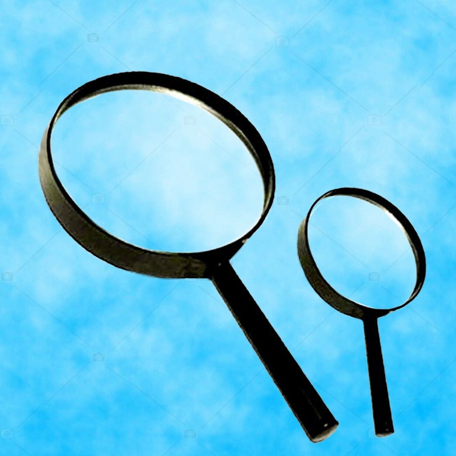 Magnifying glass Lens - reading aid made of glass - real glass magnifying glass  - 9145_magnifying_glass_lens_2pc