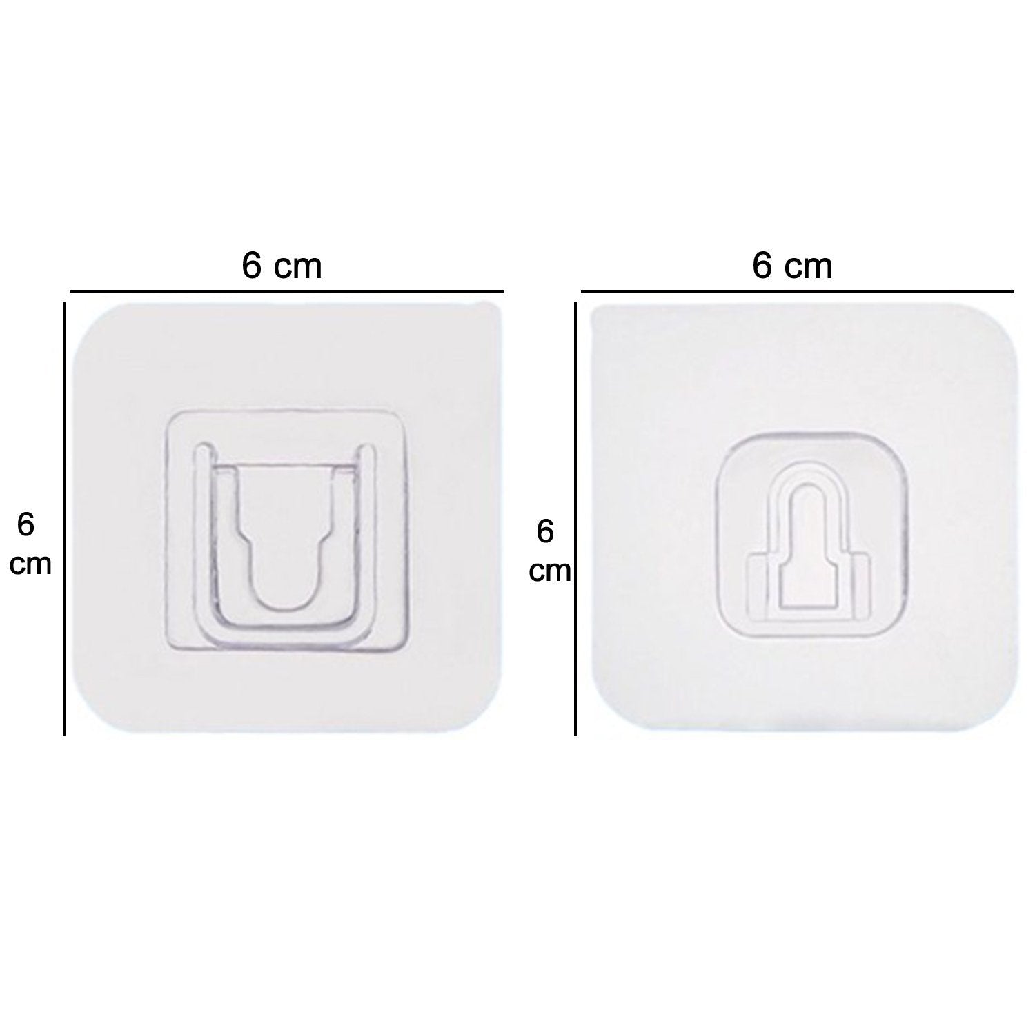 Heavy duty adhesive hooks with a smooth surface for secure wall mounting in various spaces