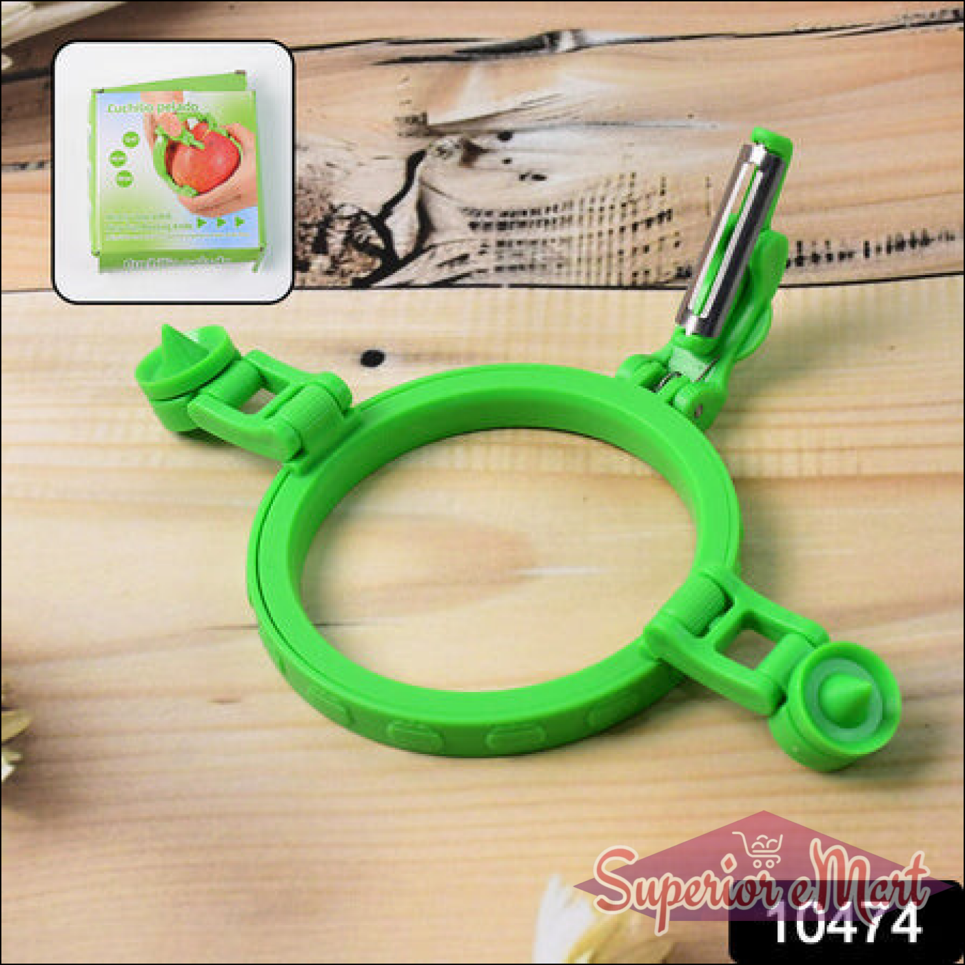 Adjustable Apple Peeler Cutter With Holder Ring - Superior eMart