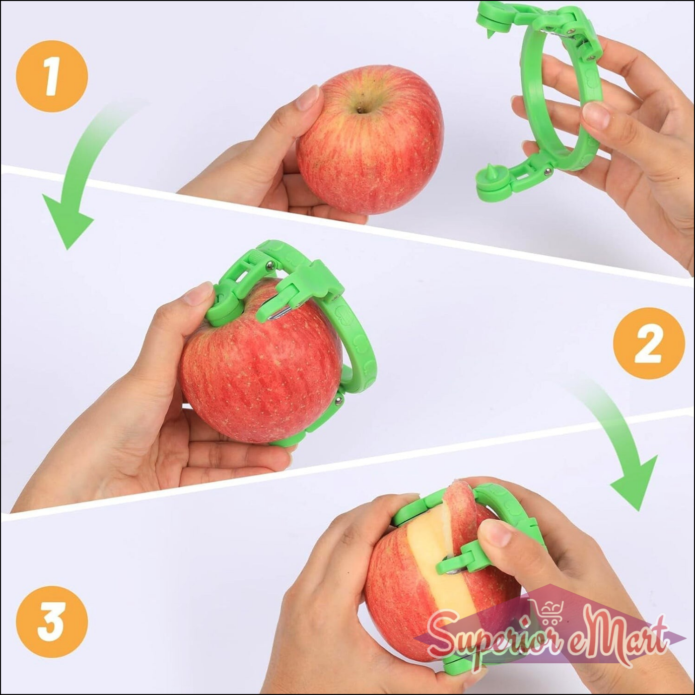 Adjustable Apple Peeler Cutter With Holder Ring - Superior eMart